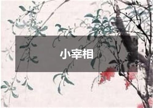 小宰相