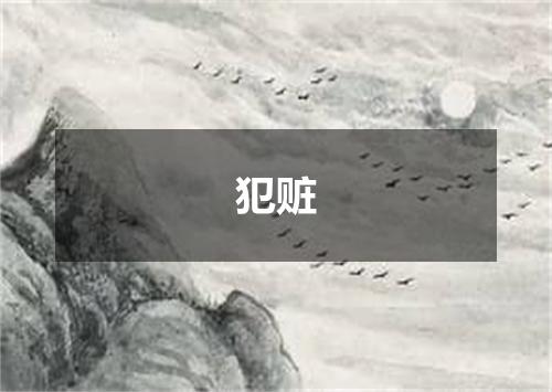 犯赃