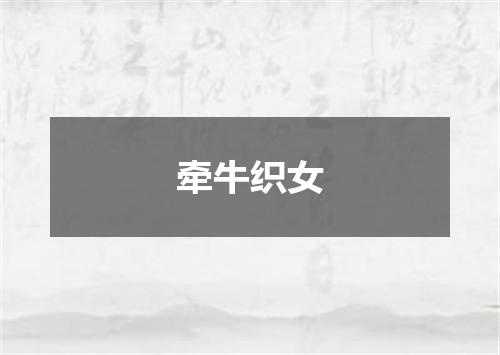 牵牛织女