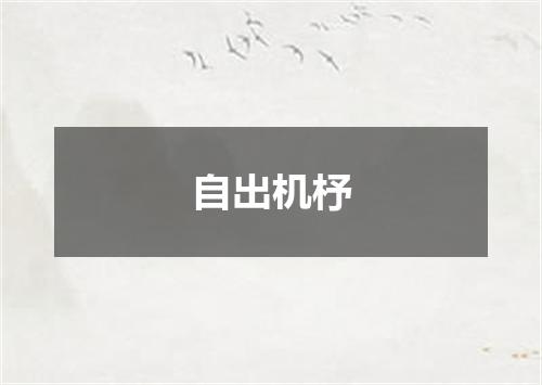 自出机杼