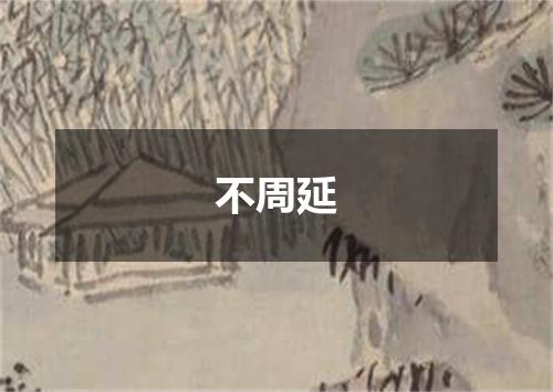 不周延