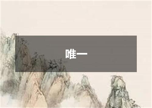 唯一