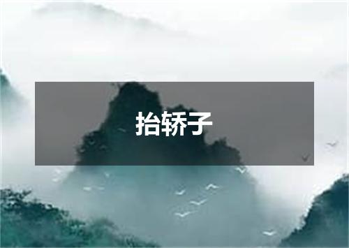 抬轿子
