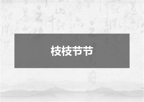 枝枝节节