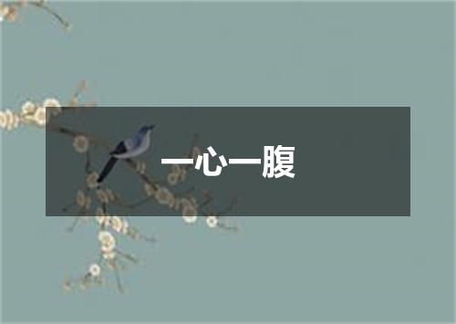 一心一腹