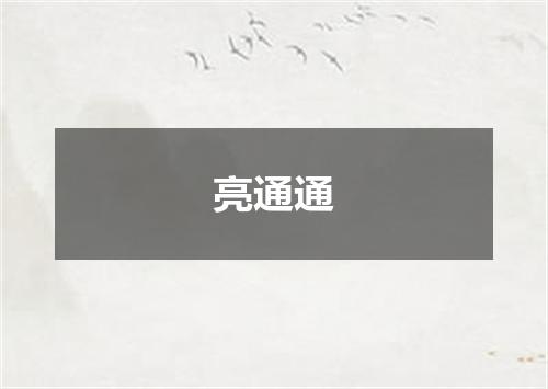 亮通通