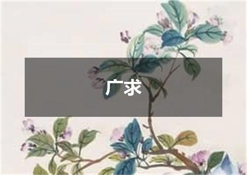 广求