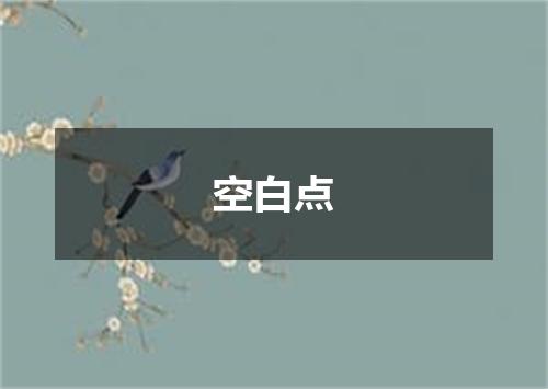 空白点