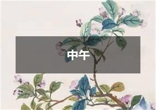 中午