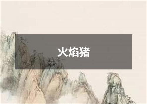 火焰猪