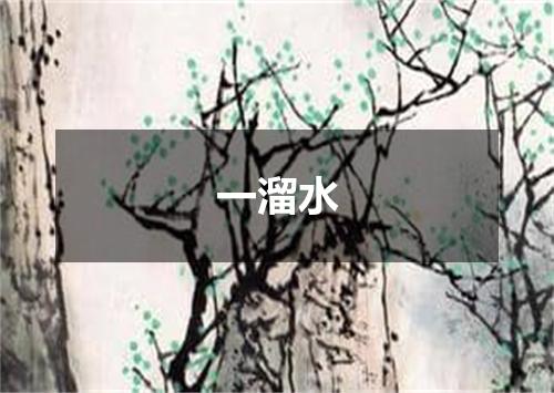 一溜水