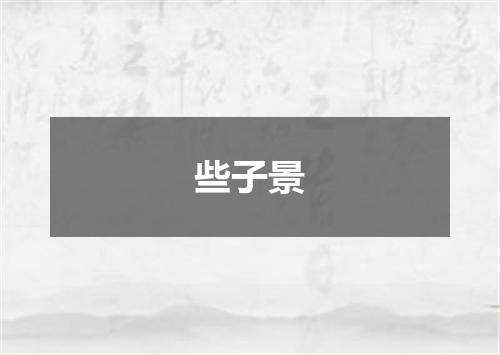 些子景