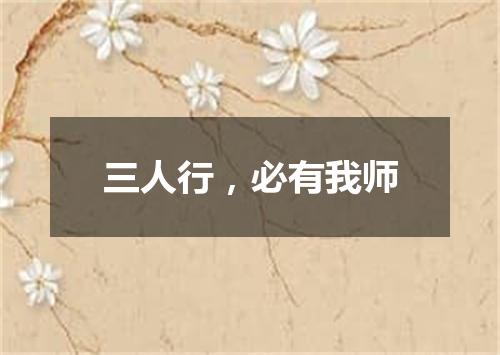 三人行，必有我师