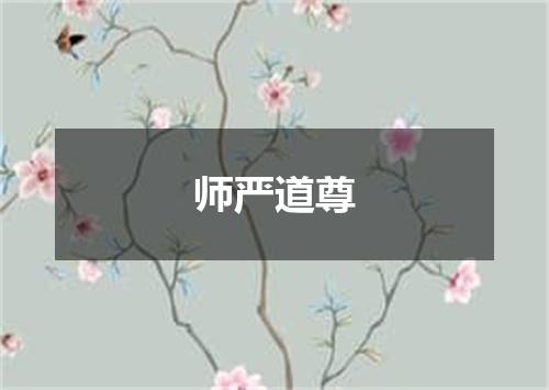 师严道尊