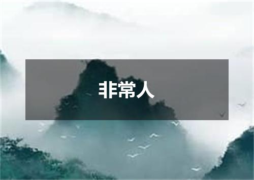 非常人