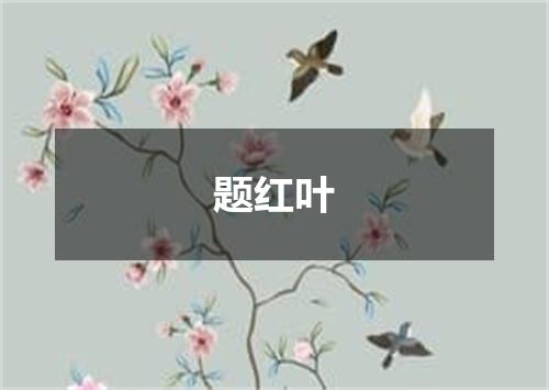 题红叶