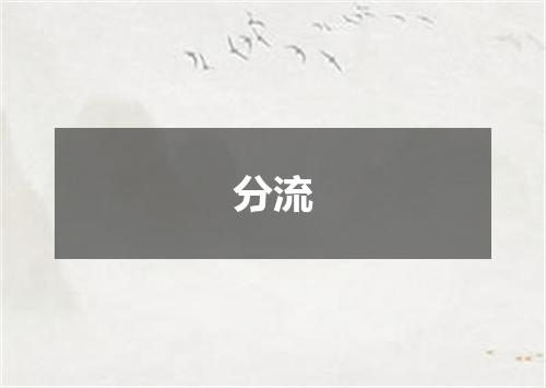 分流