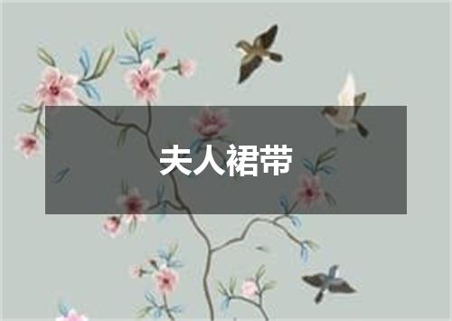 夫人裙带