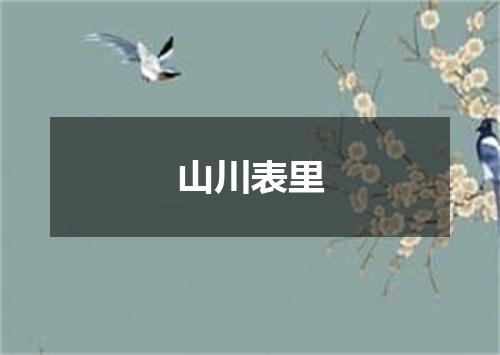 山川表里