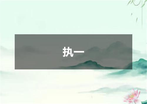执一