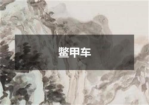 鳖甲车