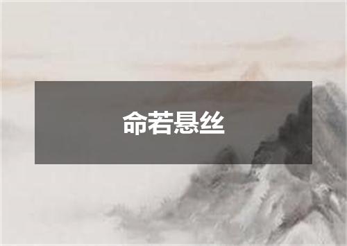命若悬丝