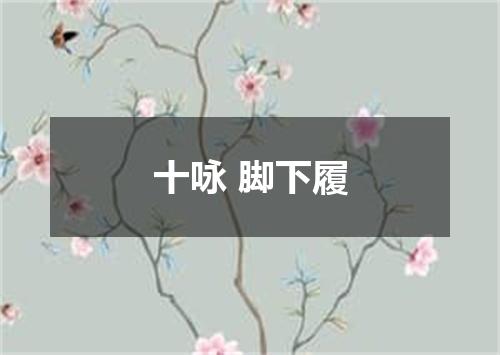 十咏 脚下履