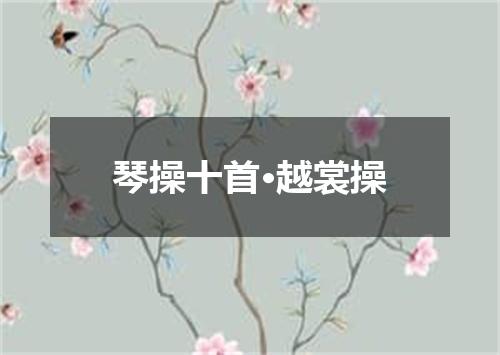琴操十首·越裳操