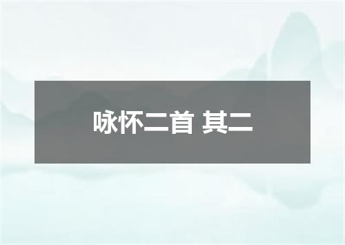 咏怀二首 其二