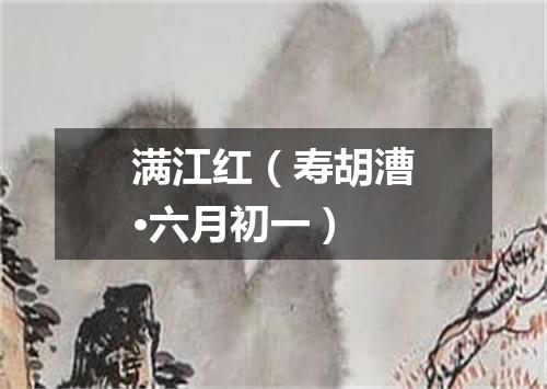 满江红（寿胡漕·六月初一）