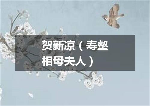 贺新凉（寿壑相母夫人）
