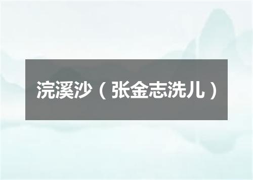 浣溪沙（张金志洗儿）