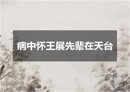 病中怀王展先辈在天台