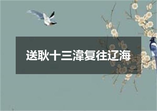送耿十三湋复往辽海