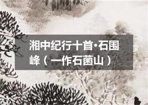 湘中纪行十首·石围峰（一作石菌山）