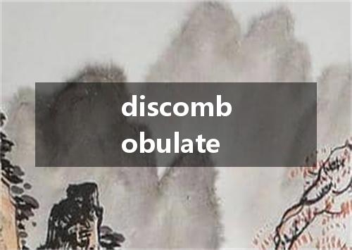 discombobulate是什么意思
