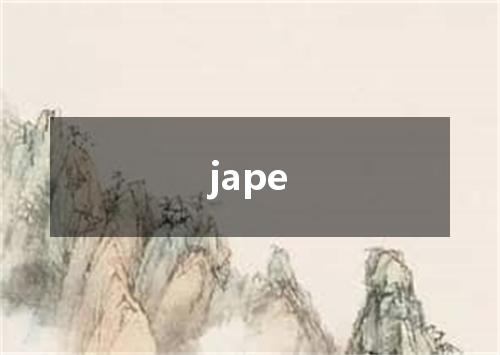 jape是什么意思