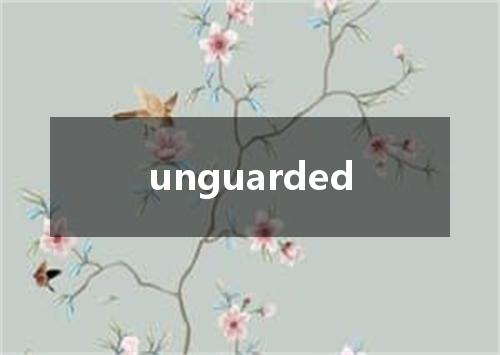 unguarded是什么意思