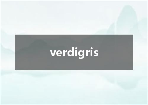 verdigris是什么意思