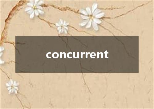 concurrent是什么意思