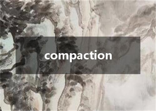 compaction是什么意思