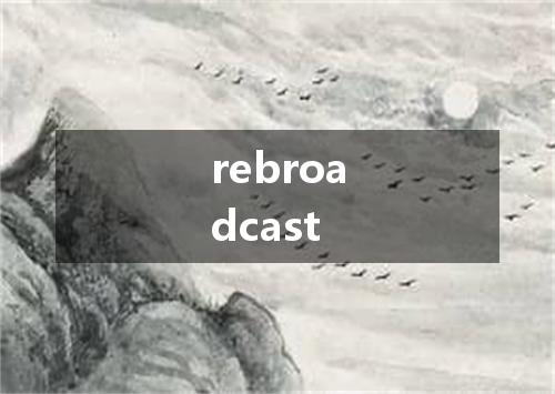 rebroadcast是什么意思