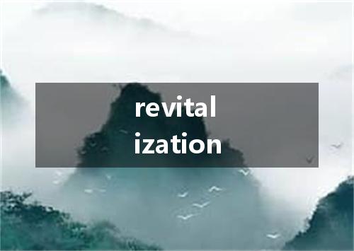 revitalization是什么意思