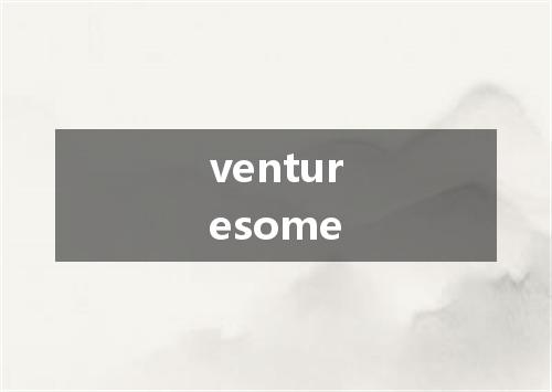 venturesome是什么意思