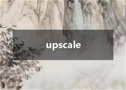 upscale是什么意思