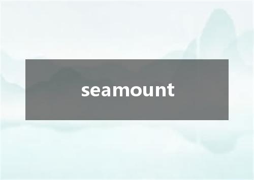 seamount是什么意思