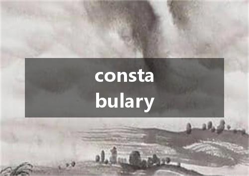 constabulary是什么意思