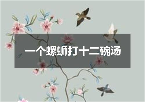 一个螺蛳打十二碗汤