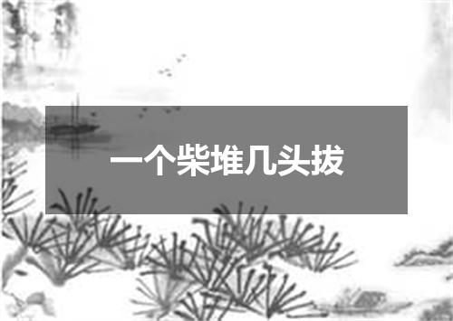 一个柴堆几头拔