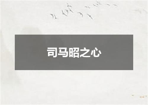 司马昭之心